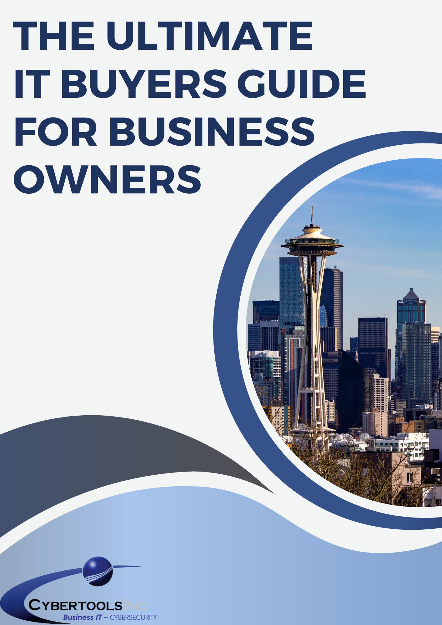 Blue and White Professional Modern Business Report Cover Page 1